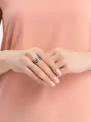 Зеленый кольцо серебряное, 39 видов, перстень one size, незамкнутое фаланговое колечко