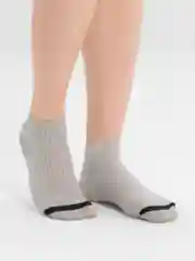 Серый меланж носки мужские, короткие
