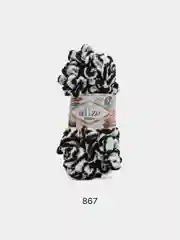 Угольный пряжа Alize Puffy, 5 штук, петельки большие