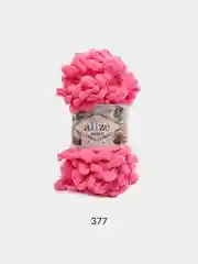 Фуксия пряжа Alize Puffy, 5 штук, петельки большие