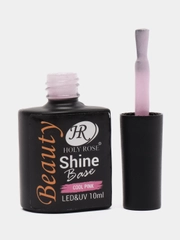 Камуфлирующая каучуковая база Holy Rose Beauty с шиммером Shine Base для гель-лака, 10 мл