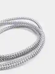 Серебряный магнитный кабель для зарядки Type-C, Lightning (Apple), Micro USB