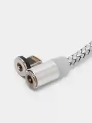 Серебряный магнитный кабель для зарядки Type-C, Lightning (Apple), Micro USB