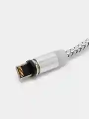 Серебряный магнитный кабель для зарядки Type-C, Lightning (Apple), Micro USB