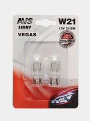 Лампа AVS Vegas в блистере 12V W21/5W(W3x16q) (2 шт.)