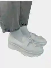 Белый лоферы женские, демисезон