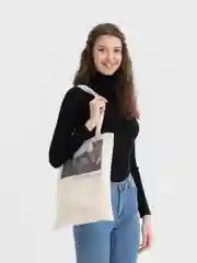 Угольный сумка-шоппер, сумка на плечо, пляжная сумка Бригада, Брат, Орда, разные принты
