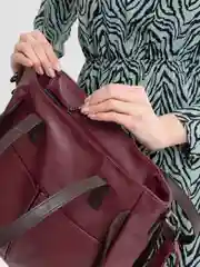 Марсала сумка женская кожаная, со съёмным ремешком через плечо