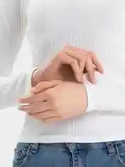 Белый лонгслив женский с длинными рукавами водолазка в рубчик