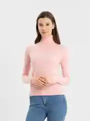 Пастельно-коралловый водолазка базовая с высоким горлом QP Store, 40-46