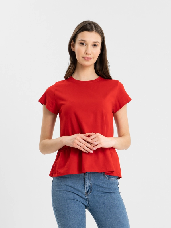 Футболка с баской QP Store, хлопковая