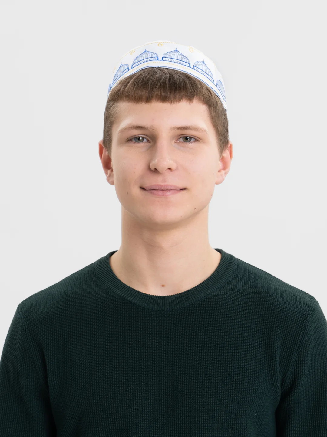 Белый тюбетейка мужская