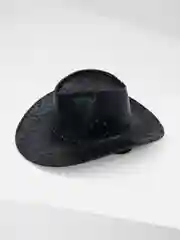 Черный шляпа "Ковбой"