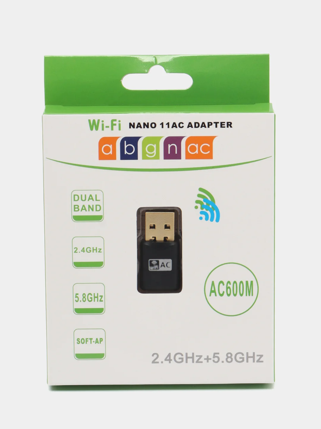 Угольный беспроводной усилитель сигнала (репитер) Wi-Fi приемник, USB 2.0 двухдиапазонный