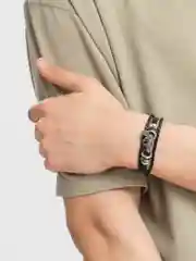 Коричневый браслет мужской