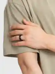 Серебряный кольцо классическое стальное, унисекс