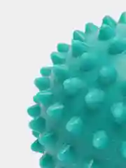Бирюзовый массажный мяч с шипами для МФР, мячик для стопы, йоги и фитнеса/ Мяч с шипами, жесткий