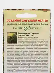 Семена Эхинокактус Грузона "Золотой шар", Гавриш, 5 штук