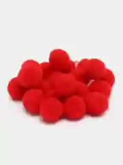 Красный помпоны Premium 1 см (20 шт)