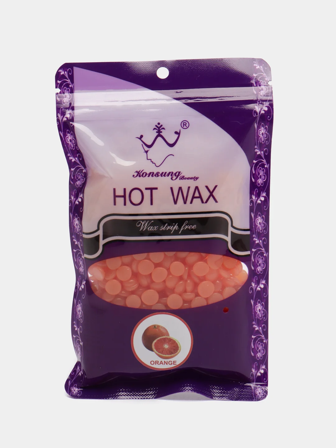 Оранжевый воск для депиляции HOT WAX, в гранулах