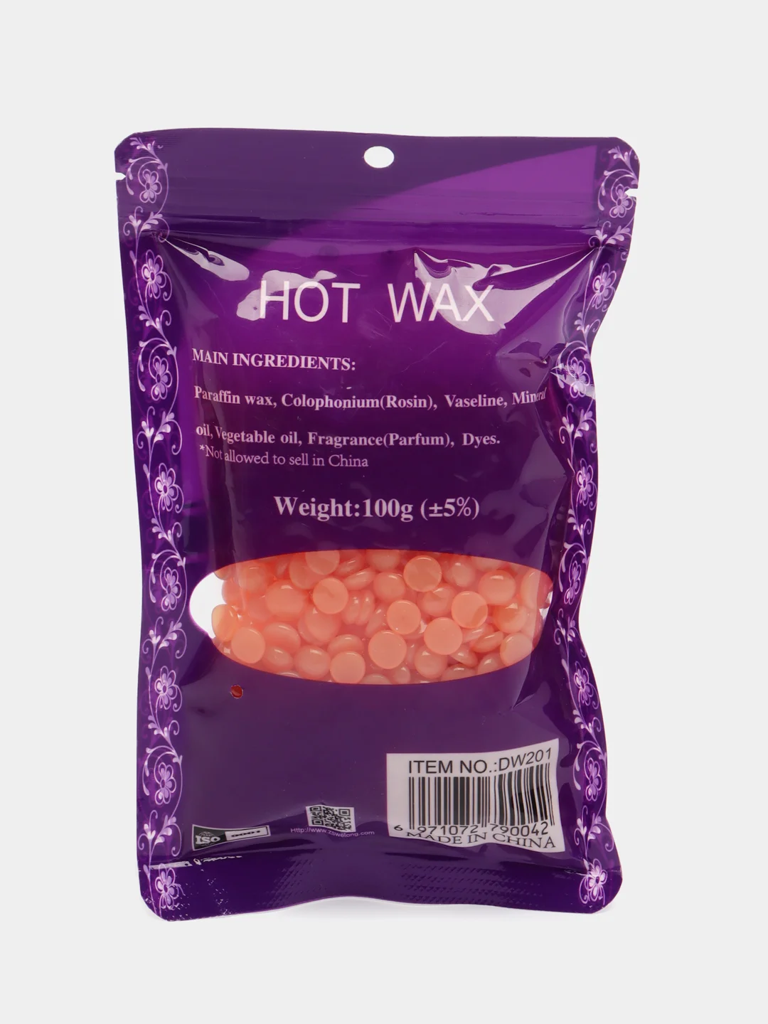 Оранжевый воск для депиляции HOT WAX, в гранулах
