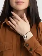 Фиолетовый браслет с подвеской
