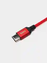 Красный плетеный кабель передачи данных Micro USB / Lightning / Type-C