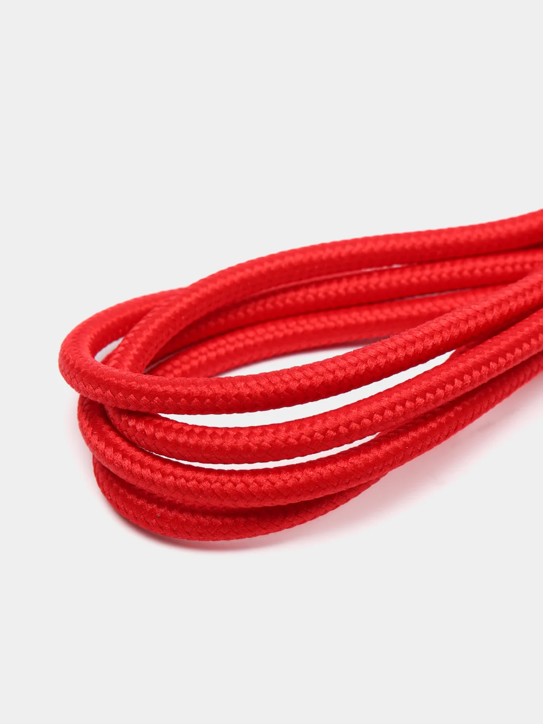 Красный плетеный кабель передачи данных Micro USB / Lightning / Type-C