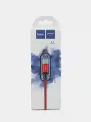 Красный плетеный кабель передачи данных Micro USB / Lightning / Type-C