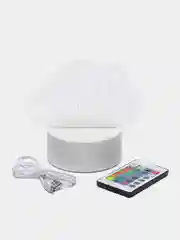 Угольный светильник-ночник 3D, светодиодный, с пультом, цветной, RGB