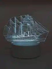 Угольный светильник-ночник 3D, светодиодный, с пультом, цветной, RGB