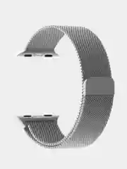 Серебряный ремешок для Apple Watch, миланская петля
