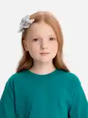 Серебряный заколки для волос в виде бантика, 2 штуки