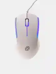 Белый мышь игровая Oklick 245M, USB компьютерная проводная, подарок на 8 марта
