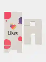 Деревянная подставка под телефон "Likee" ( на белом )