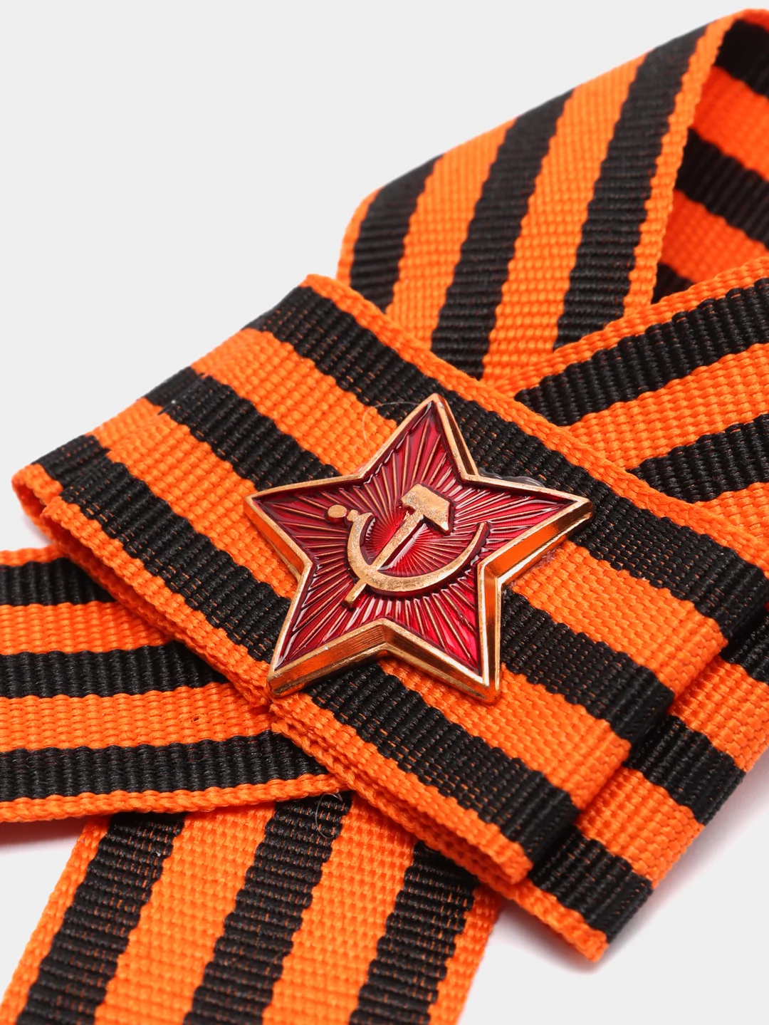 Брошь "Георгиевская лента"