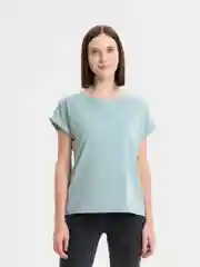 Мятный футболка базовая QP Store, хлопковая