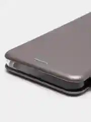 Серебряный чехол-книжка Realme C30/ C30S / Realme 50i PRIME (Реалми С30/ С30С / 50И Прайм)