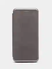 Серебряный чехол-книжка Realme C30/ C30S / Realme 50i PRIME (Реалми С30/ С30С / 50И Прайм)
