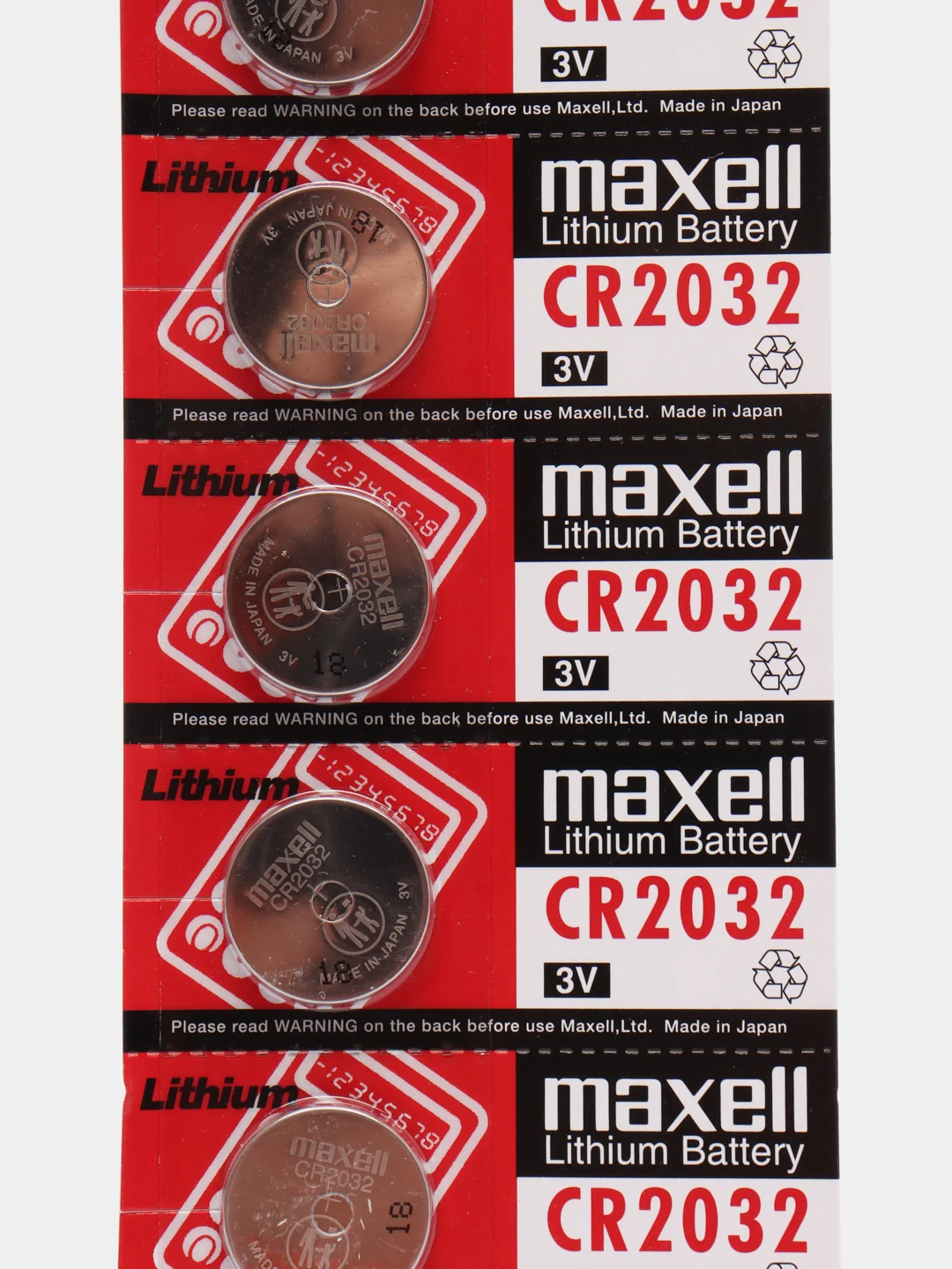 Батарейка Maxell CR2032 литиевая 3V