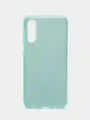 Бирюзовый чехол блестящий Samsung Galaxy A50, A30S, A50S накладка с блёстками Самсунг А50