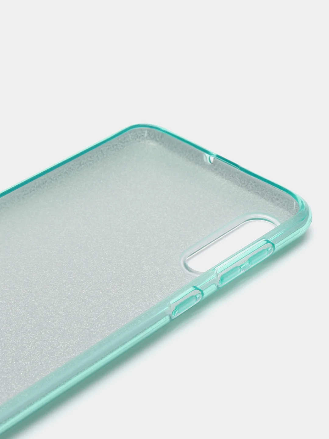 Бирюзовый чехол блестящий Samsung Galaxy A50, A30S, A50S накладка с блёстками Самсунг А50