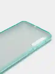 Бирюзовый чехол блестящий Samsung Galaxy A50, A30S, A50S накладка с блёстками Самсунг А50