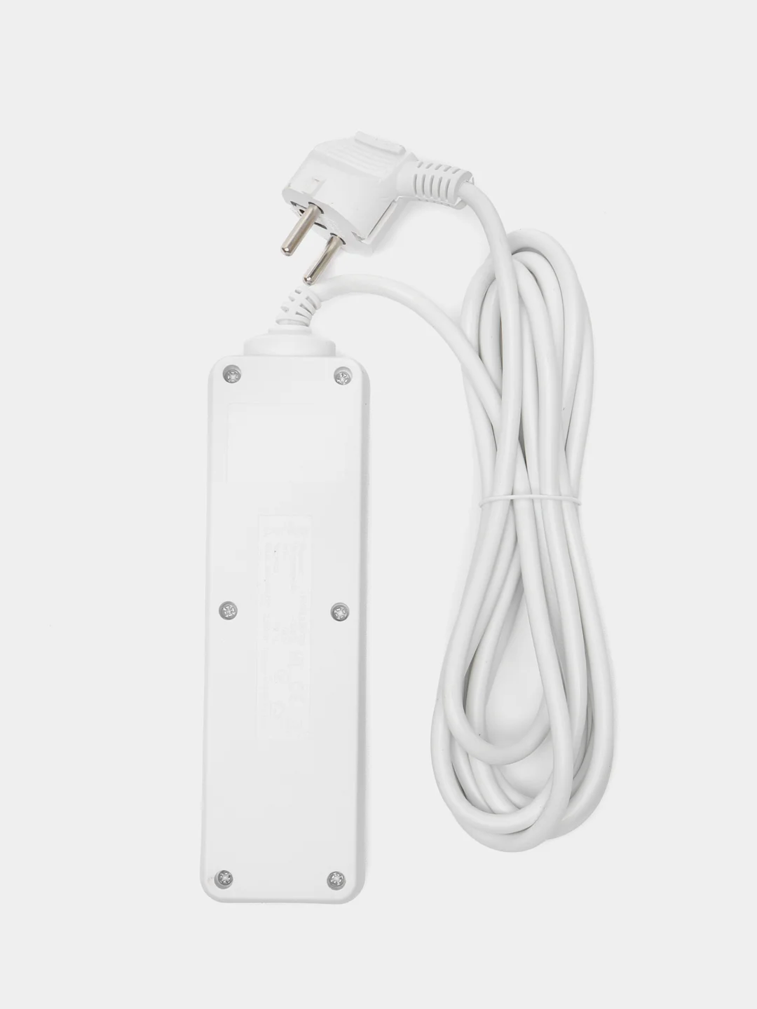 Белый удлинитель с выключателем Perfeo Powermate, 3 розетки