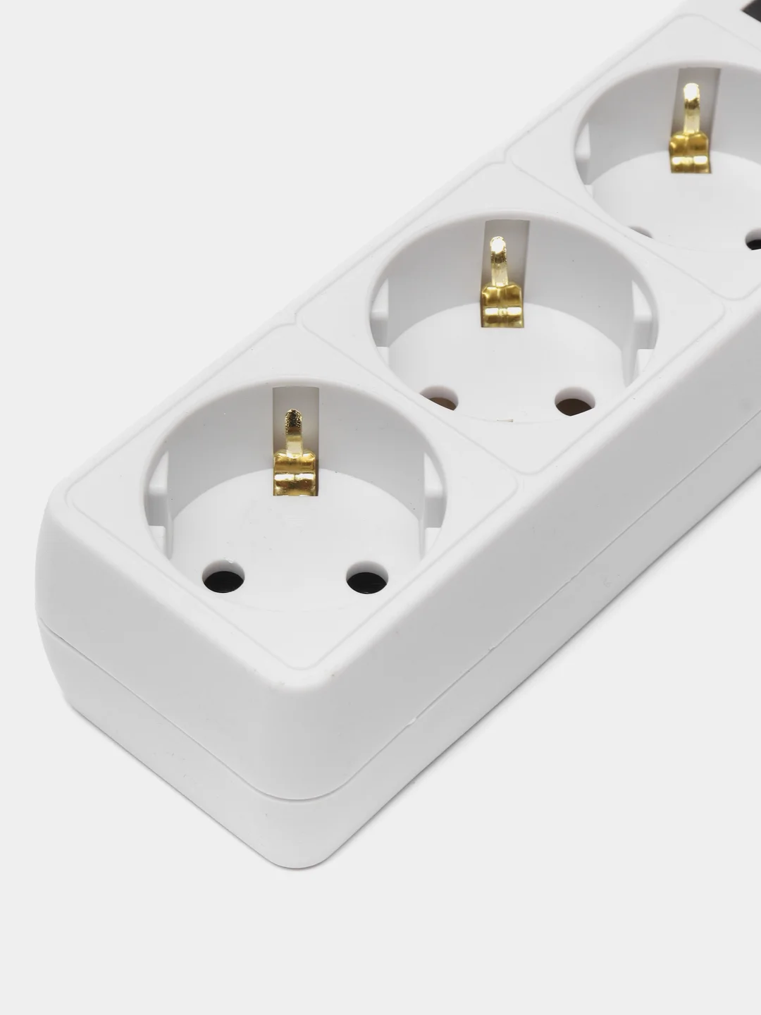 Белый удлинитель с выключателем Perfeo Powermate, 3 розетки