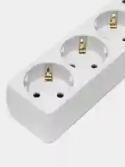 Белый удлинитель с выключателем Perfeo Powermate, 3 розетки