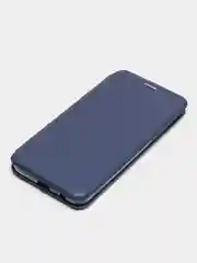 Серебряный чехол-книжка Samsung Galaxy A6 2018, Самсунг Галакси А6 2018