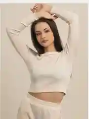 Бежевый костюм женский, лапша, в рубчик