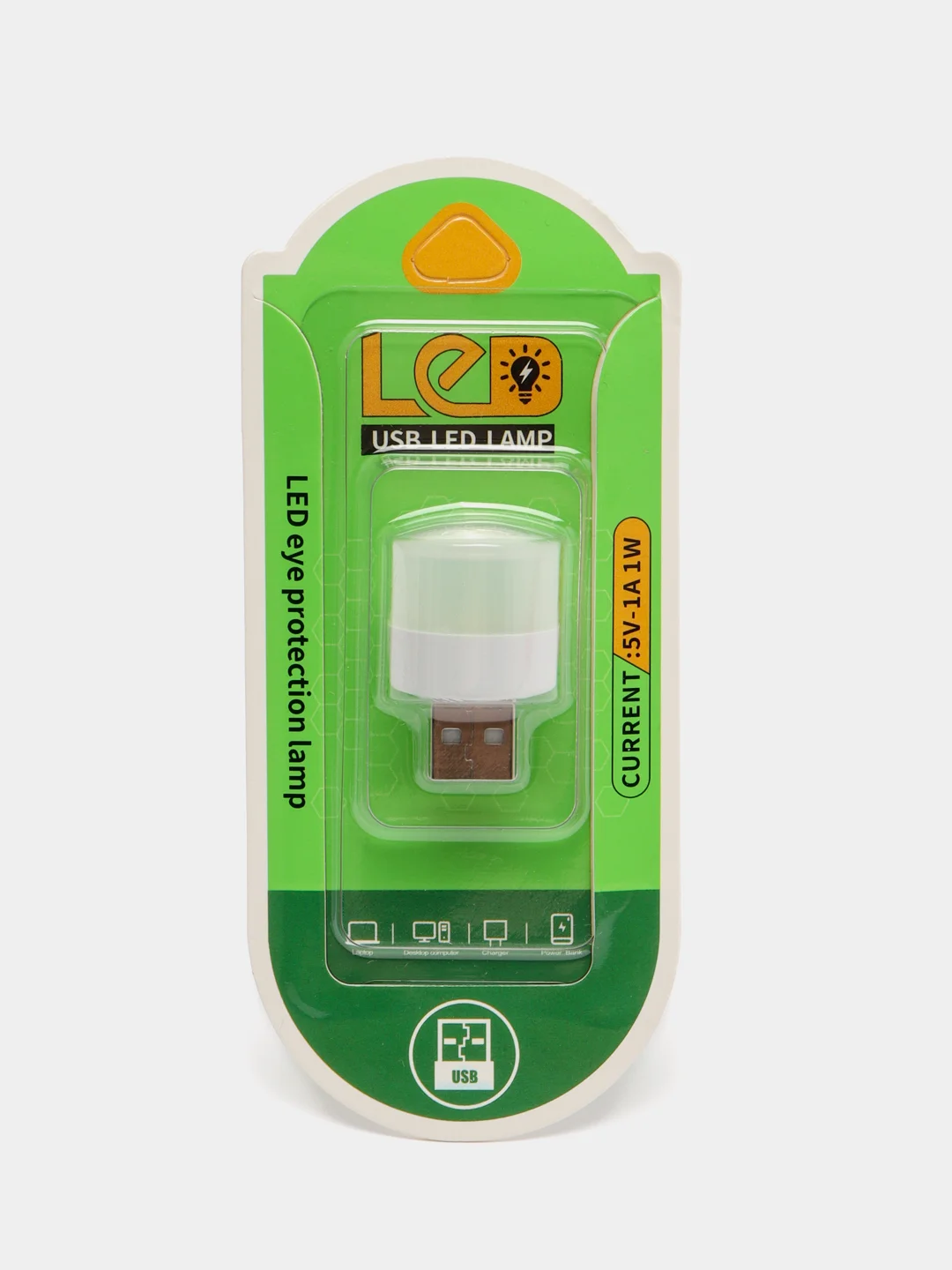 Белый светодиодный ночник USB