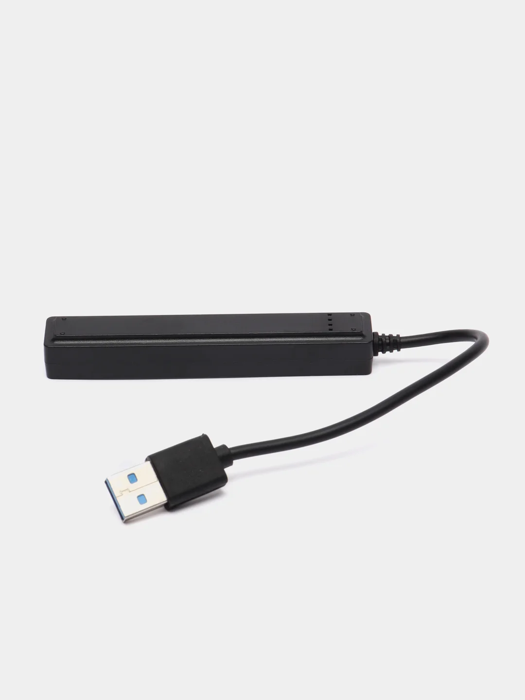 Черный разветвитель USB хаб с TYPE-C на 4 USB-порта, 0,2 метра